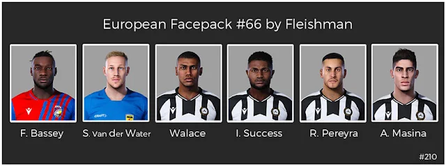 European Facepack #66 For eFootball PES 2021