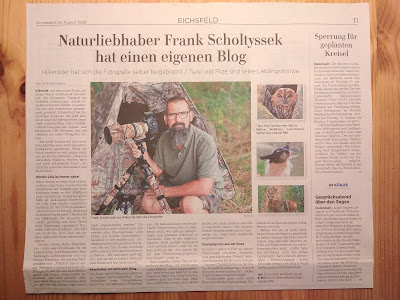 Ein Artikel über uns in der Zeitung, habe ich mich ehr darüber gefreut...