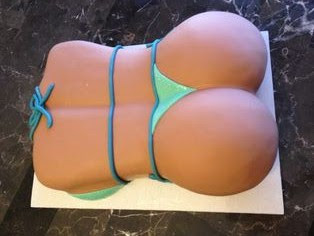 A female bottom cake