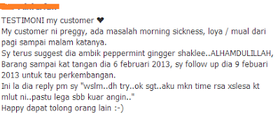 testimonial peppermint ginger plus,testimonial morning sickness