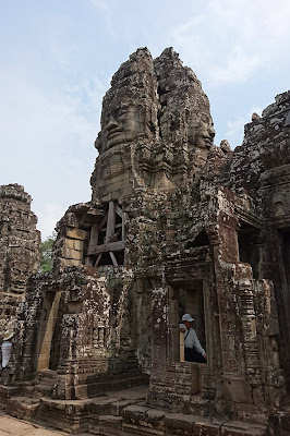 Towers are carved with smiling faces in each of its 4 cardinal direction