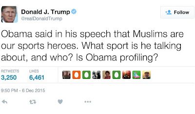 Kicauan Anti Muslim Trump di Twitter