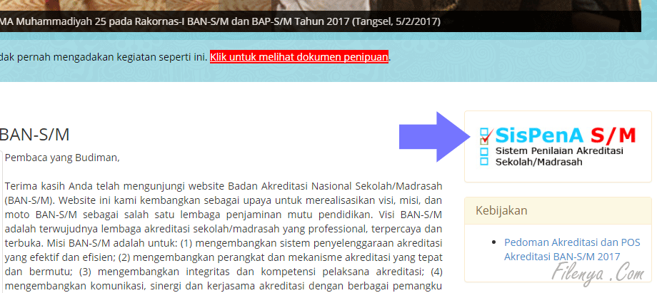 Panduan Pengunaan Aplikasi SisPenA S/M Untuk Sekolah