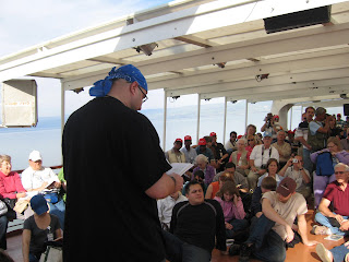 Dr. Caner teaching on the Sea of Galilee