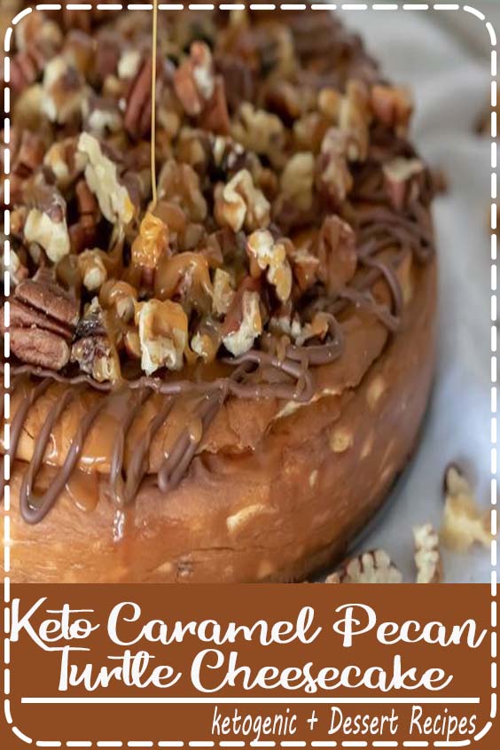 This keto caramel pecan turtle cheesecake is the best turtle cheesecake you will ever enjoy. It's keto-friendly and so delicious. You must try it!