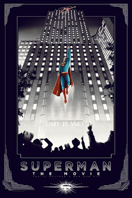 Superman: The Movie Variant Screen Print by Matt Ferguson & Dark Hall Mansion