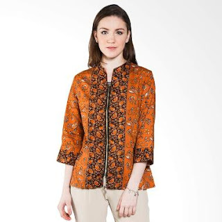 Model Baju Batik Kerja Kombinasi Terbaru