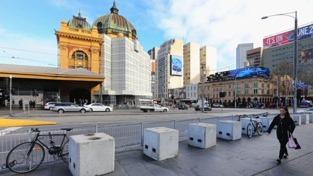 Serangan Mobil Terhadap Pejalan Kaki di Flinders Street, Melbourne