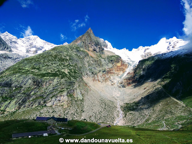 Refugio Elena, en el Tour del Mont Blanc
