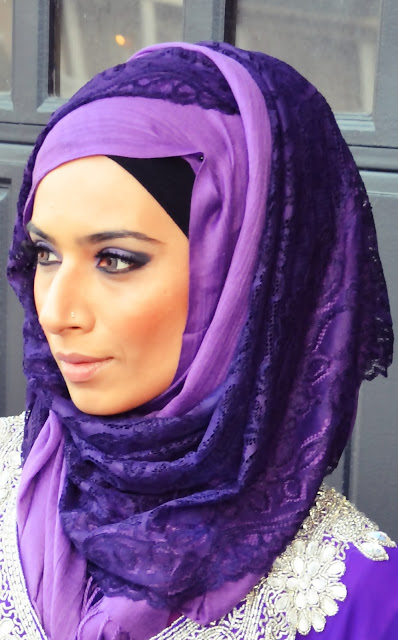 Saman's makeup and hijab styles