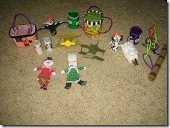 Just a few of the craft the kids made