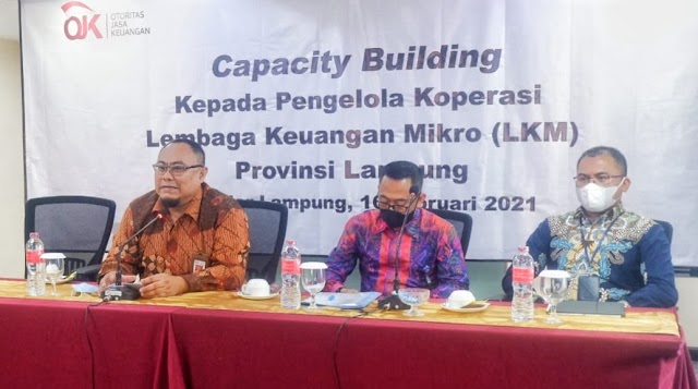 OJK Gelar Capacity Building Bagi Para Pengelola LKM di Provinsi Lampung Guna Mendorong Implementasi Prinsip Kehati–hatian