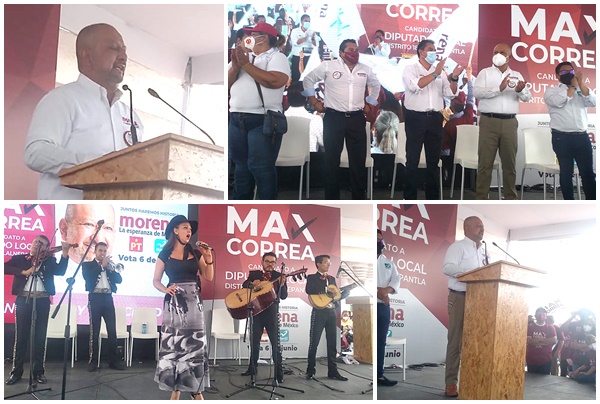 Cierra campaña morenista Máx Correa en Tlanepantla 