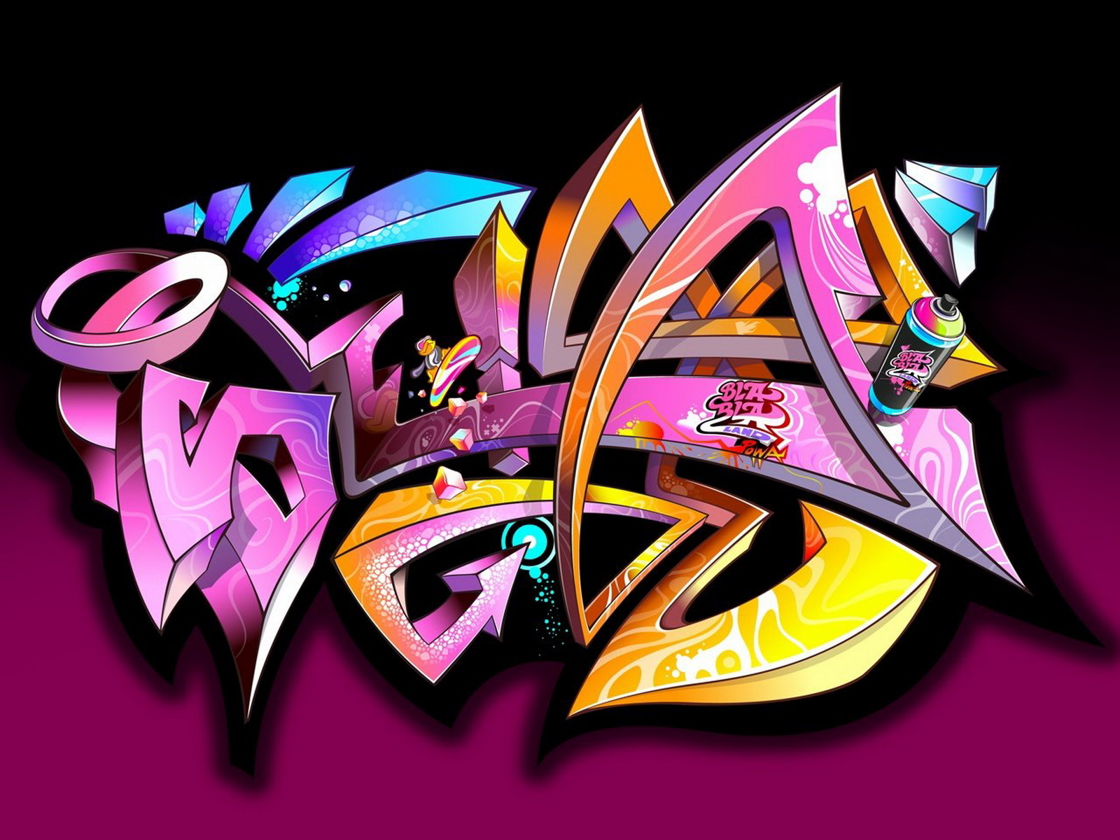 graffiti wallpaper 3d