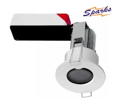 9W LED fire protection fixed shower downlight 