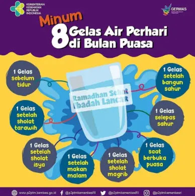 asupan air di bulan puasa