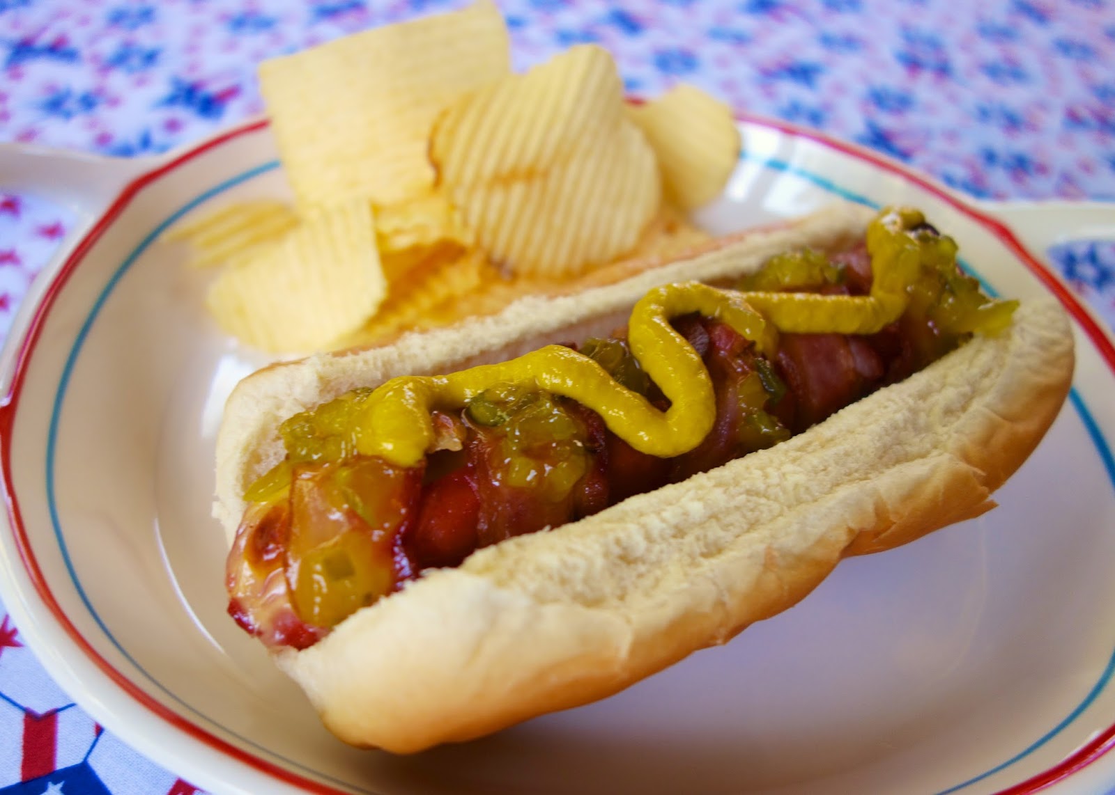 Cheesy Bacon Wrapped Hot Dogs Plain Chicken