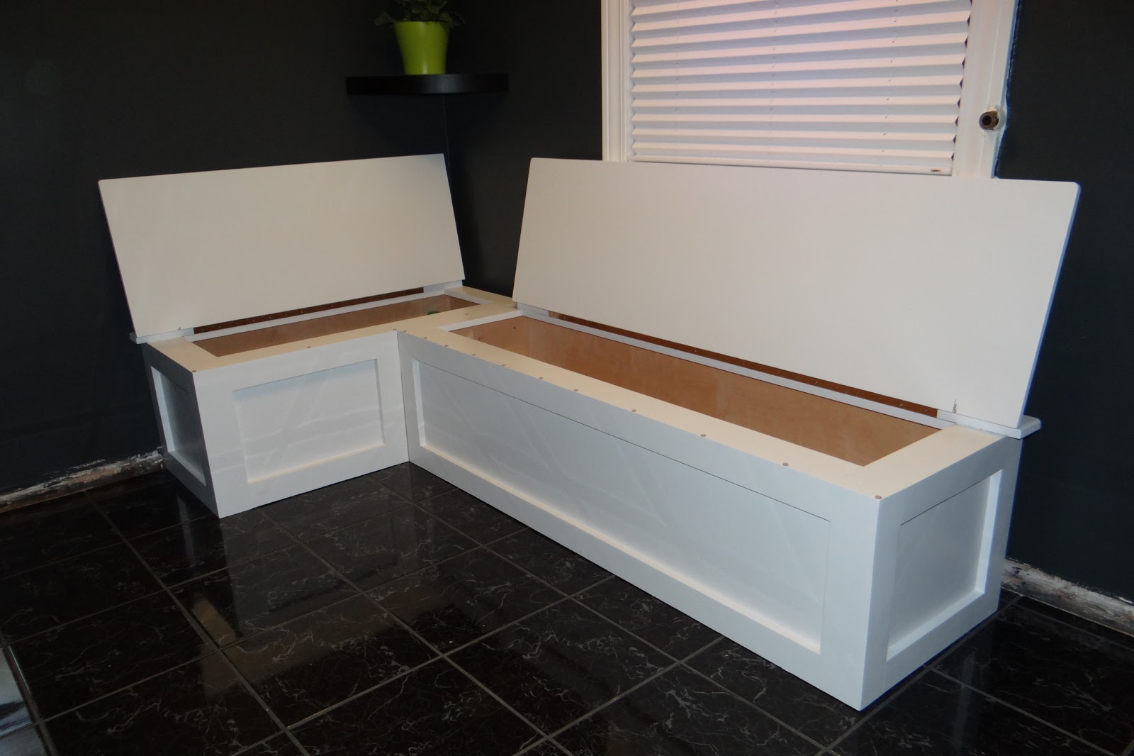 Again, I had so much fun building this banquetteI think Craig might 