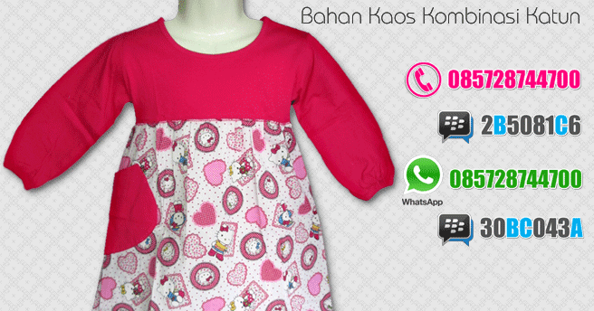 Baju Gamis Anak Perempuan Balita Murah Online Motif Hello 