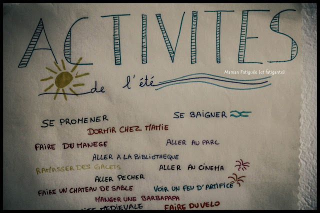 activités de l'été