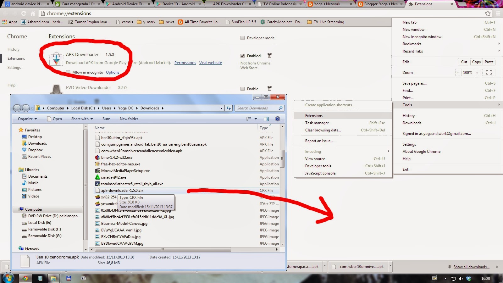 Yoga's Network: Chrome Extension to Download APK's file ...
