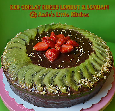 AMIE'S LITTLE KITCHEN: Kek Coklat Kukus Lembut & Lembap!