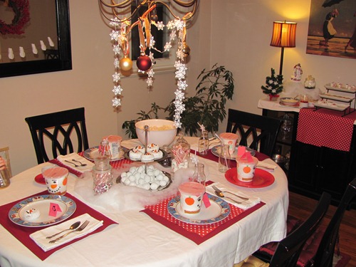 snowman breakfast party