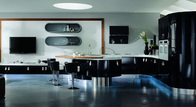 Modern Rounded Kitchen by Stemik Living