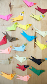 How to make paper strip birds- fun and easy spring folding craft to make with kids