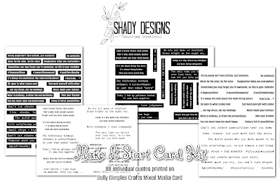 Dive into Creativity with Shady Designs' Make A Start Card Kit by Lou Sims