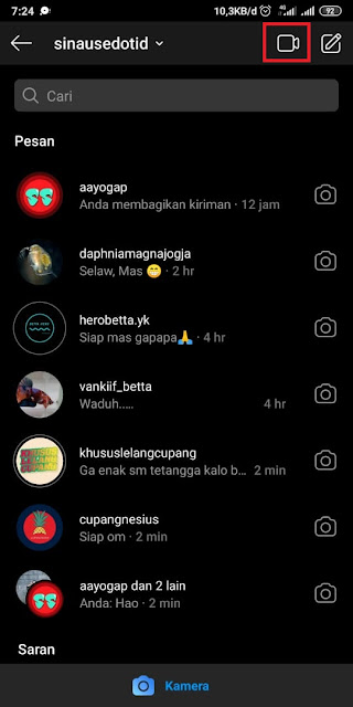 Cara Video Call di Instagram 3