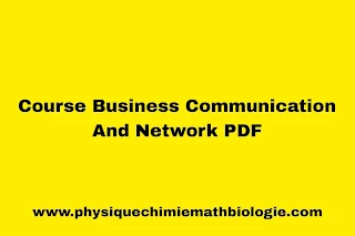 Course Business Communication And Network PDF