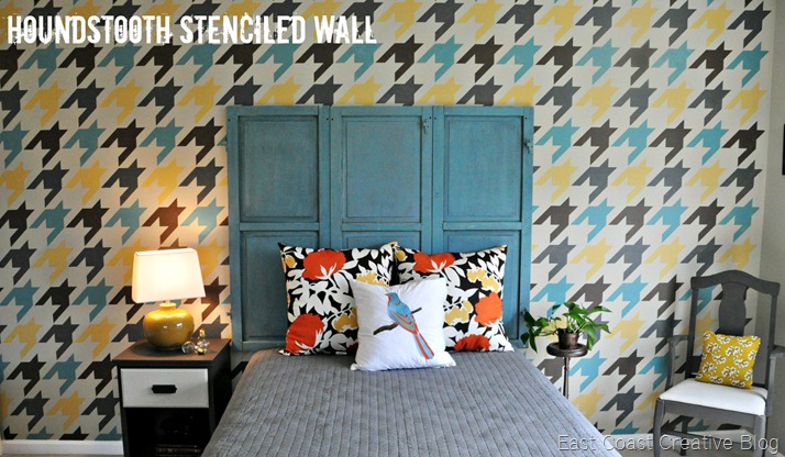 Modern Houndstooth Stencil