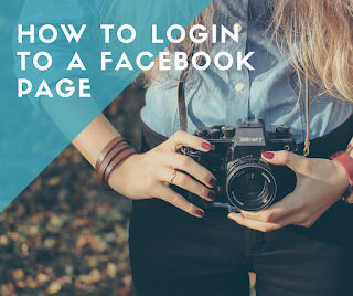 how to login to a facebook page