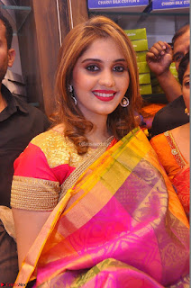 Surabhi looks stunning in Saree at Nakshatra Fashion Store Launch at Suchitra X Road 22.JPG