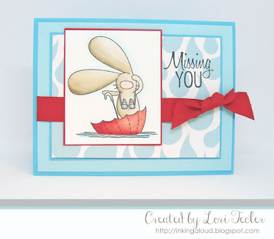 Missing You card-designed by Lori Tecler/Inking Aloud-stamps from The Cat's Pajamas