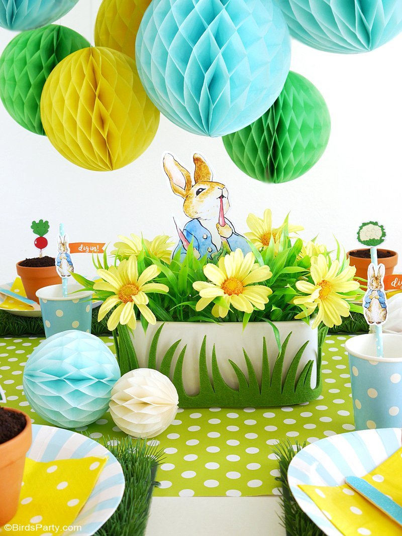 A Peter Rabbit Spring  Party  with Free Printables Party  