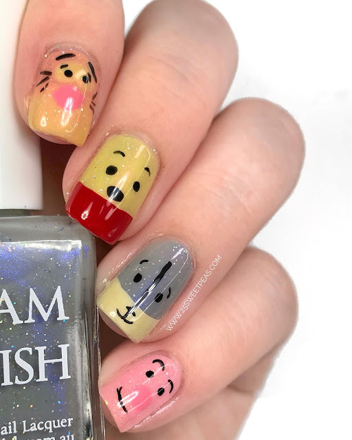 Winnie The Pooh Nail Art