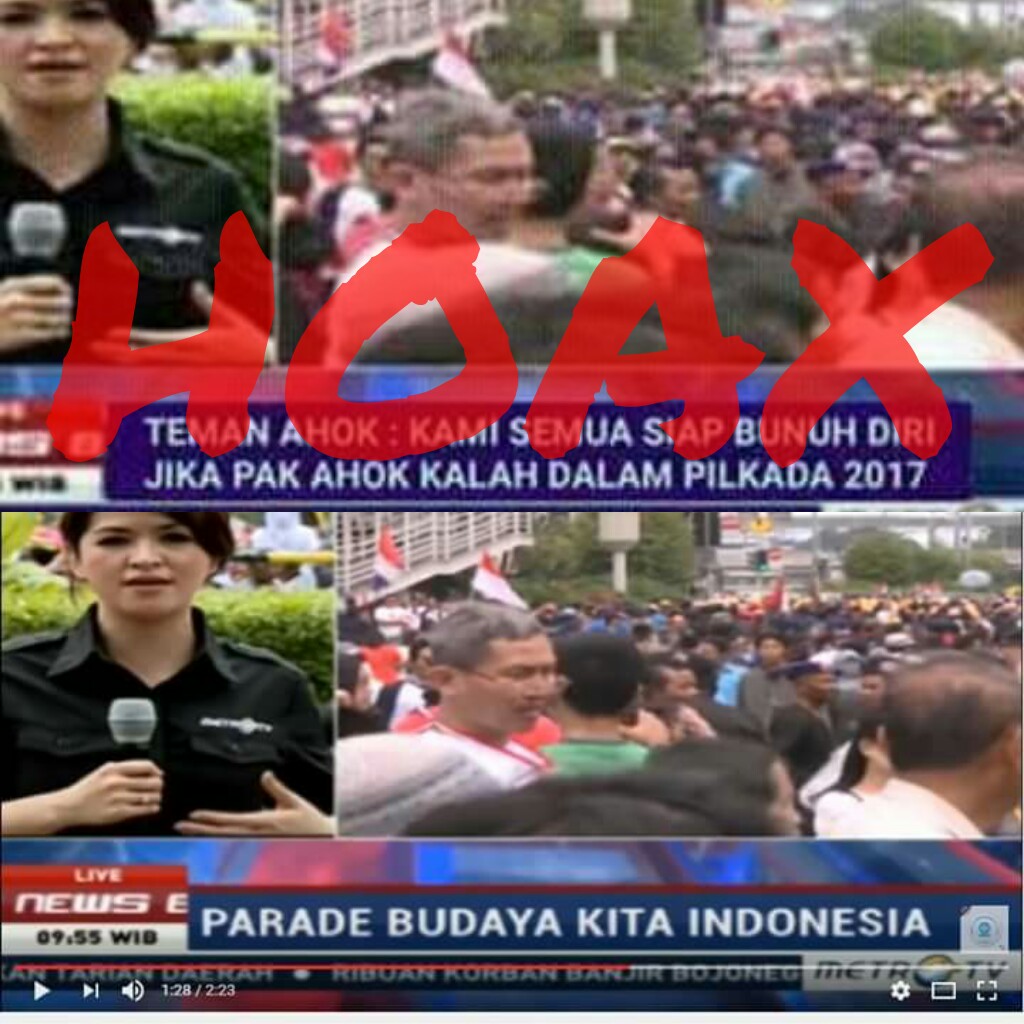 Hoax Teman Ahok Kami Siap Bunuh Diri Jika Pak Ahok Kalah Dalam