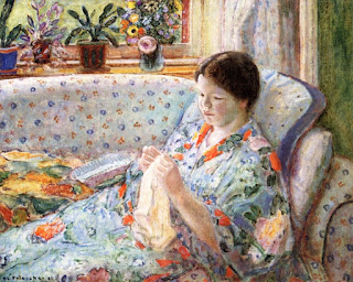 Frederick Carl Frieseke The Chinese Robe