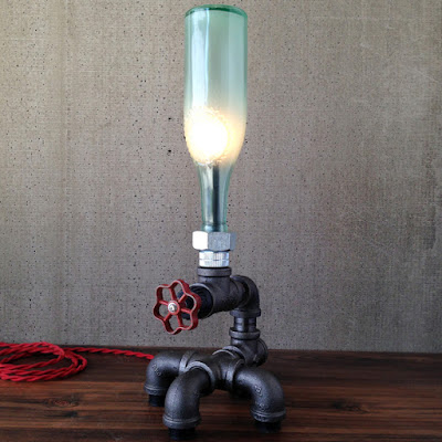 Antique Vintage Beer Bottle Lamp