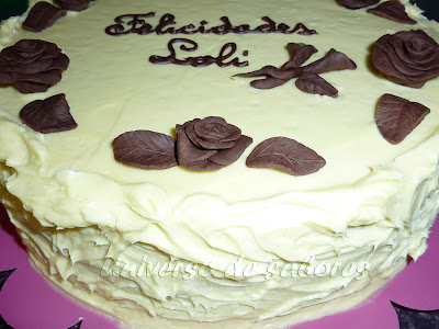 tarta de chocolate blanco