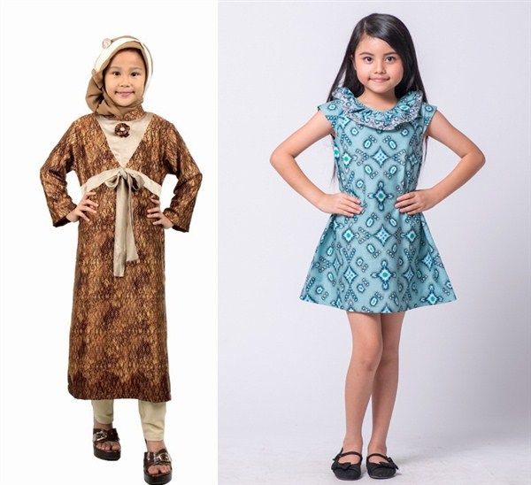 dress batik anak