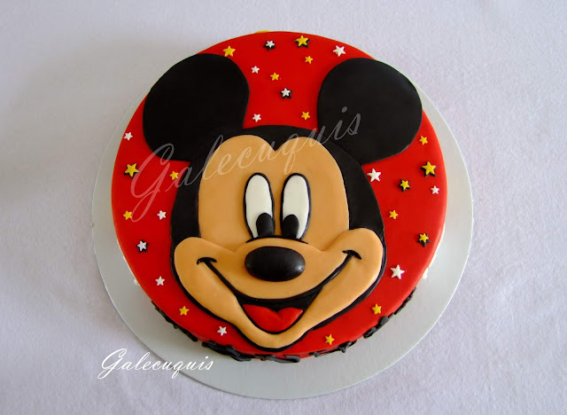 Tarta fondant Mickey Mouse