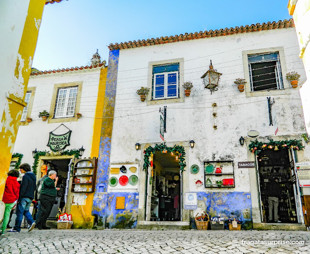 Vila de Óbidos em Portugal