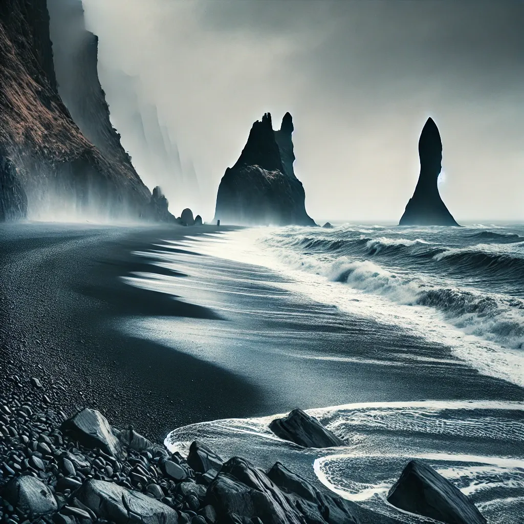 Vik's-black-sand-beach