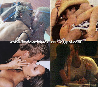 victoria beckham kiss