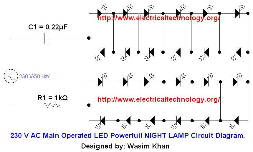 LED Light Circuit Schematics