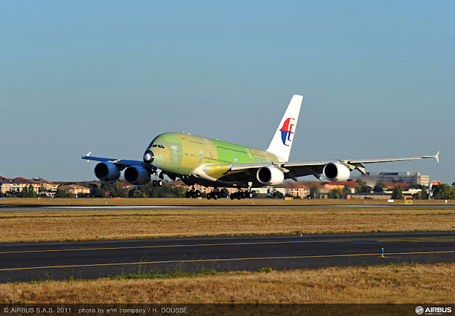 First Airbus A380 Malaysia Airlines