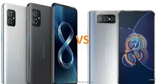 Asus Zenfone 8 vs Zenfone 8 Flip specs comparison